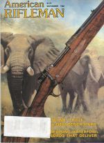 Vintage American Rifleman Magazine - September, 1982 - Very Good Condition