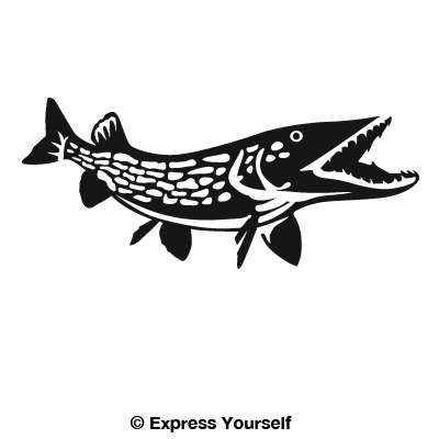 Vintage Lot Of 2 New York God’s Country Northern Pike Fishing Decal Sticker
