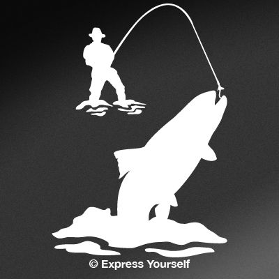 Trout Fishing Decal