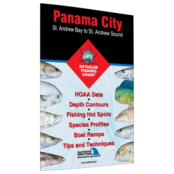 St Andrews Bay Fishing Map Florida Panama City - St Andrew Bay To St Andrew Sound Fishing Hot Spots Map