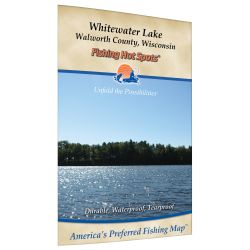 Wisconsin Whitewater Lake (Walworth Co) Fishing Hot Spots Map