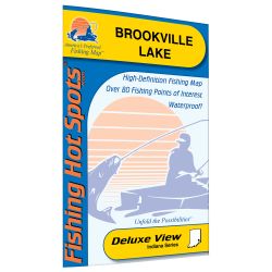 Waterproof Fishing Hot Spots Lake Maps for the state of Indiana