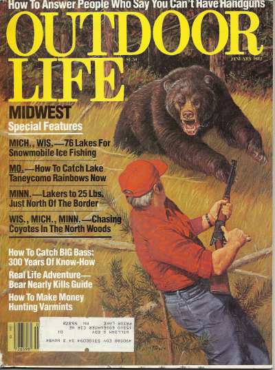 Vintage Metal Sign Outdoor Life Hunting Old Magazine Cover Metal